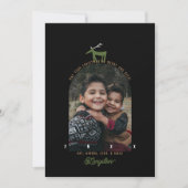 Weihnachtskarte für Hirsche und Foto Einladung (Vorderseite)