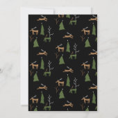 Weihnachtskarte für Hirsche und Foto Einladung (Rückseite)