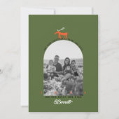 Weihnachtskarte für Hirsche und Foto Einladung (Vorderseite)