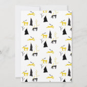 Weihnachtskarte für Hirsche und Foto Einladung (Rückseite)