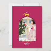 Weihnachtskarte für Hirsche und Foto Einladung (Vorderseite)