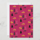 Weihnachtskarte für Hirsche und Foto Einladung (Rückseite)