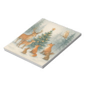 Weihnachtskarte für Holz Notizblock (Rotiert)