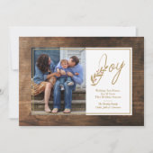 Weihnachtskarte für Holzrahmen Feiertagskarte (Vorderseite)