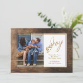 Weihnachtskarte für Holzrahmen Feiertagskarte (Stehend Vorderseite)