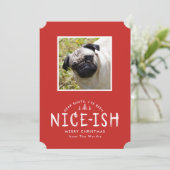Weihnachtskarte für Hundebesitzer Feiertagskarte (Stehend Vorderseite)