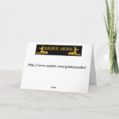 Weihnachtskarte für Hundweihnachtskarte vom Hund Feiertagskarte (Rückseite)