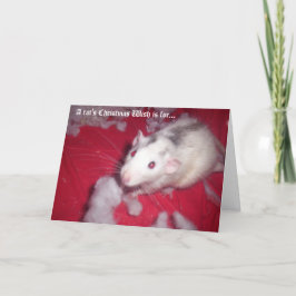 Weihnachtskarte für Ihre Hausratten! Feiertagskarte