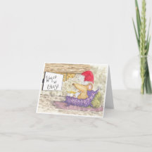 Weihnachtskarte für Käse und Maus