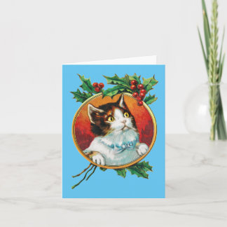 Weihnachtskarte für Katzen Karte