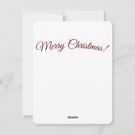 Weihnachtskarte für Kinder Feiertagskarte (Rückseite)