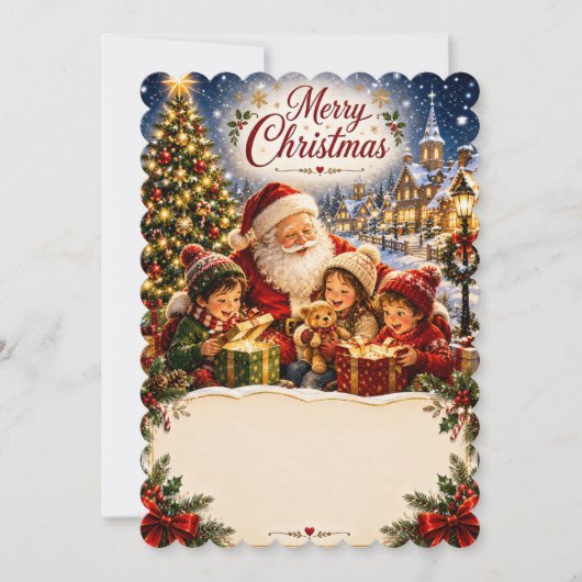 Weihnachtskarte für Kinder Feiertagskarte (Vorderseite)