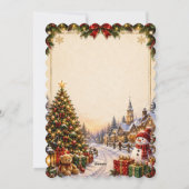 Weihnachtskarte für Kinder Feiertagskarte (Rückseite)
