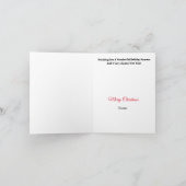 Weihnachtskarte für Kinder mit Tree & Teddy Bear Karte (Innenseite)