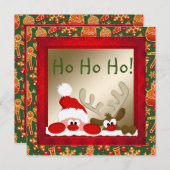 Weihnachtskarte für Kinder und Jugendliche Einladung (Vorne/Hinten)