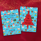 Weihnachtskarte für Kinderschullehrer Einladung