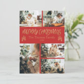 Weihnachtskarte für klassisches Foto Feiertagskarte (Stehend Vorderseite)