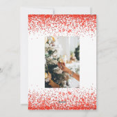 Weihnachtskarte für klassisches Foto Feiertagskarte (Rückseite)