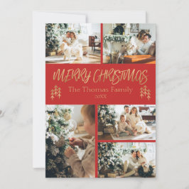 Weihnachtskarte für klassisches Foto Feiertagskarte