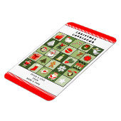 Weihnachtskarte für kreative Adventskalender Magnet (Linke Seite)