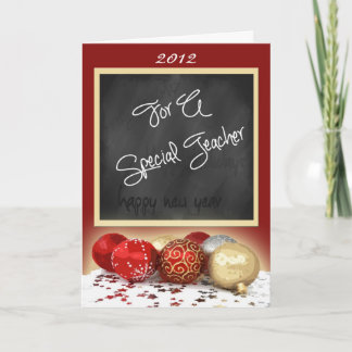Weihnachtskarte für Lehrer im Chalkboard Feiertagskarte