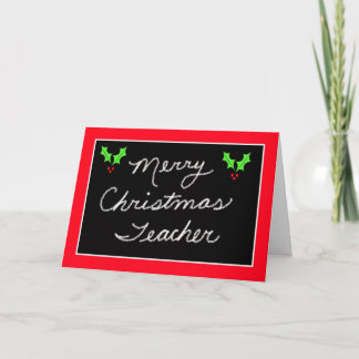 Weihnachtskarte für Lehrer in Blackboard Feiertagskarte