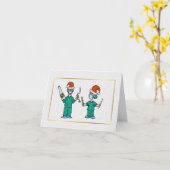 Weihnachtskarte für lustige Chirurgen Karte (Gelbe Blume)