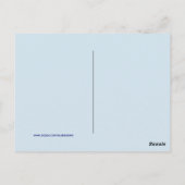 Weihnachtskarte für Mädchen und Pferde Postkarte (Rückseite)