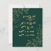 Weihnachtskarte für Mathematiker (Vorderseite)