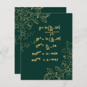 Weihnachtskarte für Mathematiker (Vorne/Hinten)