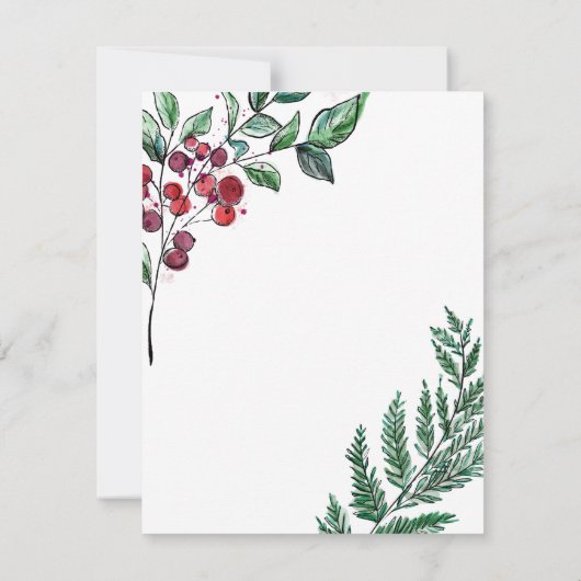 Weihnachtskarte für Mathematiker (Beeren) (Rückseite)