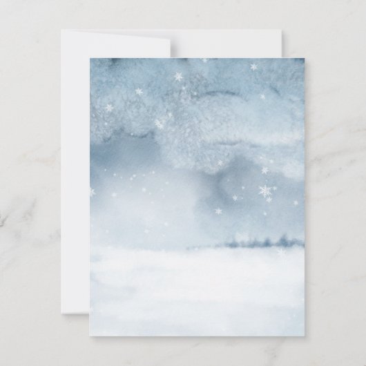 Weihnachtskarte für Mathematiker (Schneeszene) (Rückseite)