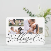 Weihnachtskarte für mehrere Fotos Feiertagskarte (Stehend Vorderseite)