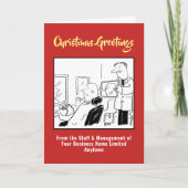 Weihnachtskarte für Mens Hairdresser oder Barbersh Feiertagskarte (Vorderseite)