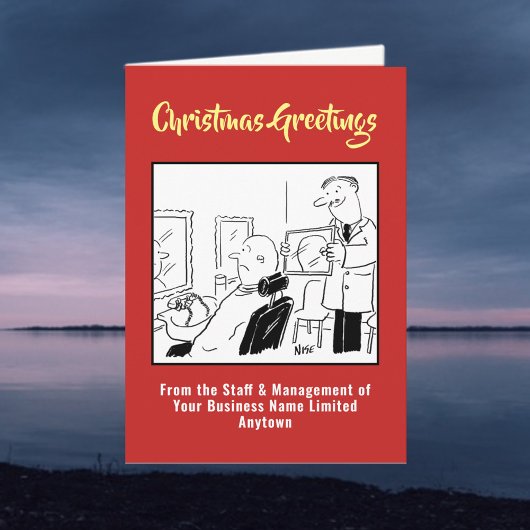 Weihnachtskarte für Mens Hairdresser oder Barbersh Feiertagskarte