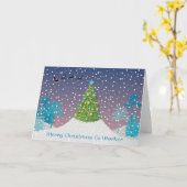 Weihnachtskarte für Mitarbeitende Karte (Gelbe Blume)