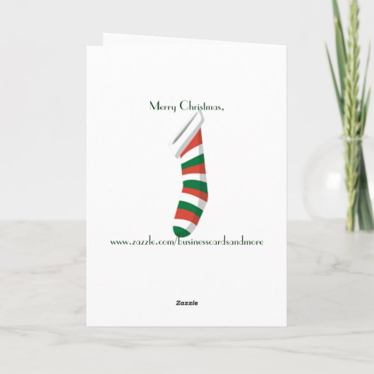 Weihnachtskarte für Mitarbeiter Feiertagskarte (Rückseite)