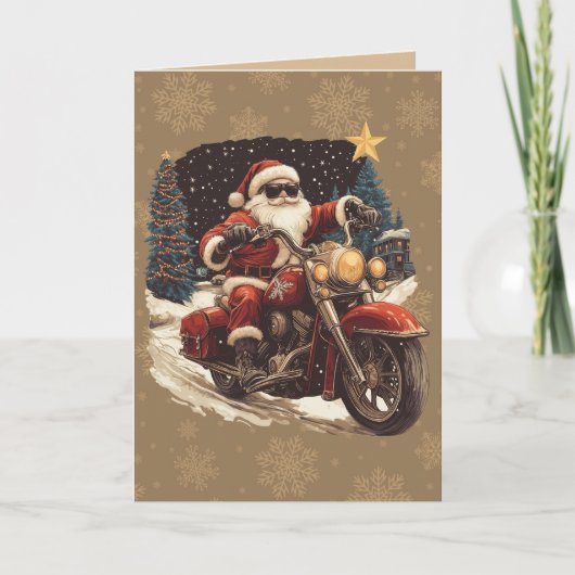 Weihnachtskarte für Motorräder Karte (Vorderseite)
