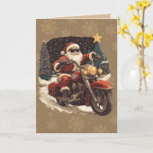 Weihnachtskarte für Motorräder Karte (Gelbe Blume)