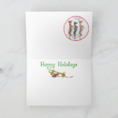 Weihnachtskarte für Musikalische Ziege Feiertagskarte (Innenseite)