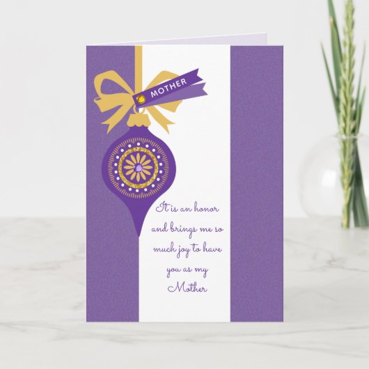 Weihnachtskarte für Mütter Feiertagskarte (Vorderseite)