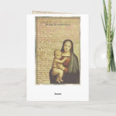 Weihnachtskarte für Mutter und Kind Feiertagskarte (Rückseite)