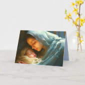 Weihnachtskarte für Mutter und Kind Karte (Gelbe Blume)