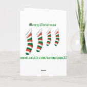 Weihnachtskarte für Nachbarn Feiertagskarte (Rückseite)