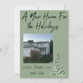 Weihnachtskarte für neues Zuhause Feiertagskarte