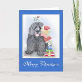 Weihnachtskarte für Neufundland Feiertagskarte