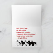 Weihnachtskarte für Neufundland Feiertagskarte (Innenseite)