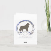 Weihnachtskarte für Neufundland Feiertagskarte (Rückseite)