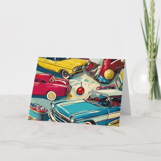 Weihnachtskarte für Oldtimer Karte (Vorderseite)