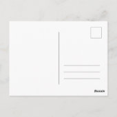 Weihnachtskarte für Ornamente Postkarte (Rückseite)